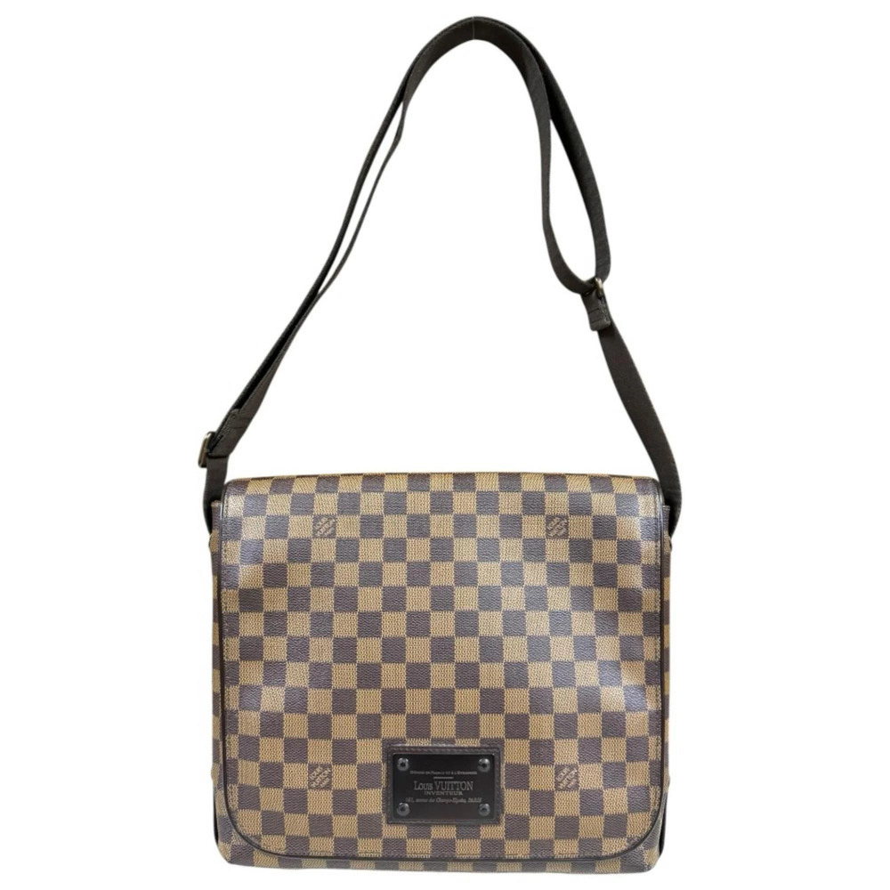 LOUIS VUITTON Authentic Brown Damier Canvas Shoulder Bag